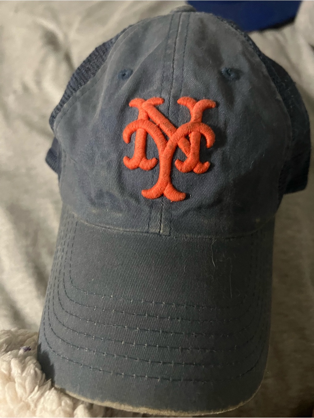 American Needle Cooperstown NY Mets Hat Mesh Cap Distressed MLB